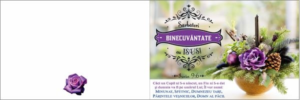 Felicitare - Sarbatori binecuvantate