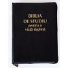 Biblia de studiu pentru o viata deplina - coperta piele PU neagra, fermoar
