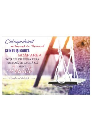 Felicitare cu verset din Psalmi sau Proverbe