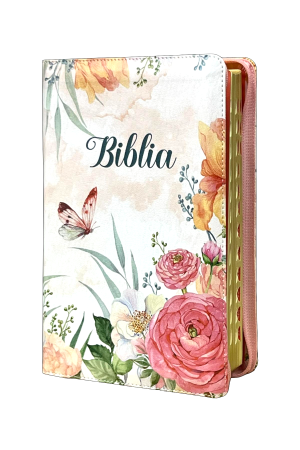 Biblia - 076 ZTI - format mare - roz floral